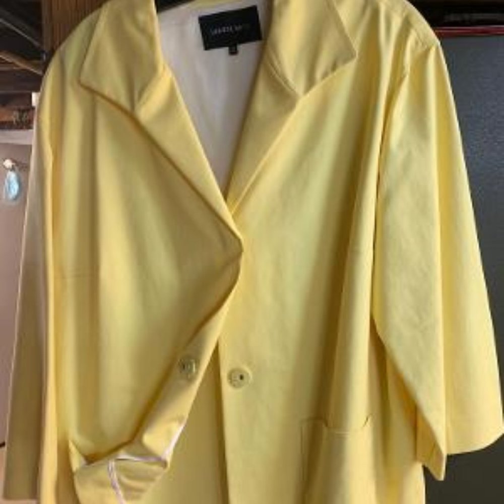 Lafayette 148 Yellow Light Weight Jacket